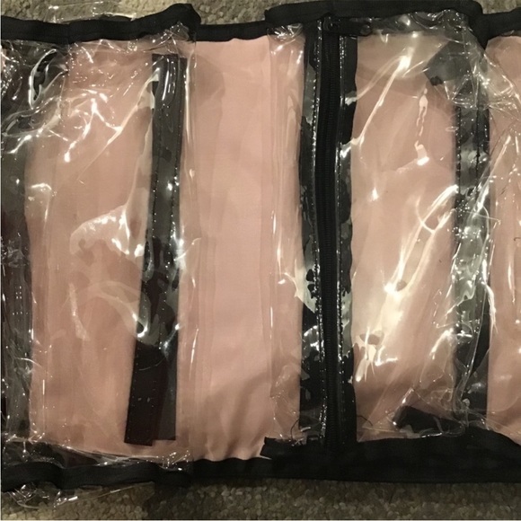 Mary Kay roll up travel makeup bag black pink - Picture 4 of 5